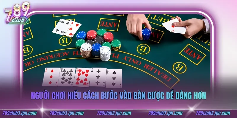 Người chơi hiểu cách bước vào bàn cược dễ dàng hơn
